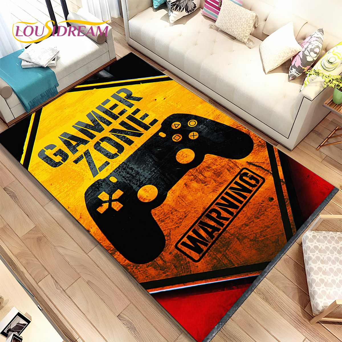 Cartoon Game Gamer Gamepad Rug - Commercial Printing For Sale ulasan dan harga