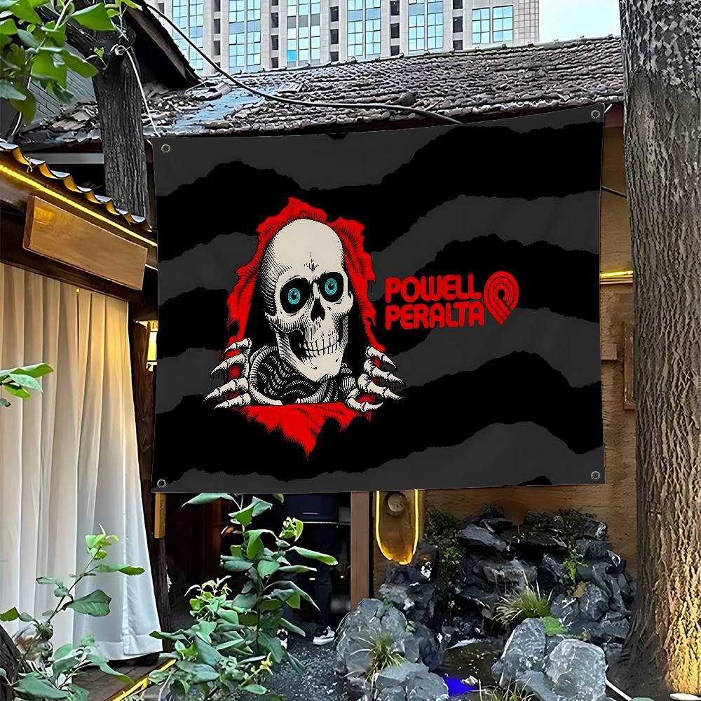 Skateboard P-Powells Wing Skul - Commercial Banner Printing ulasan dan harga