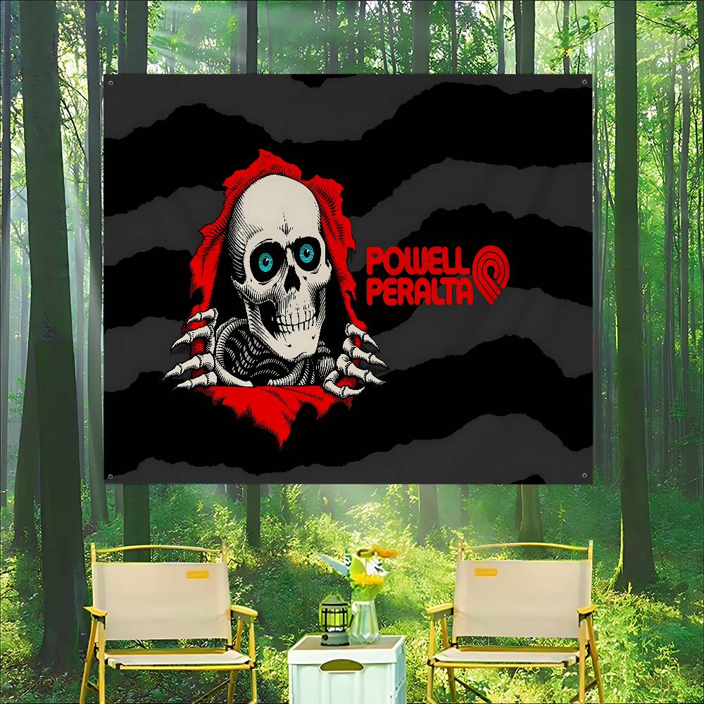 Skateboard P-Powells Wing Skul - Commercial Banner Printing ulasan dan harga