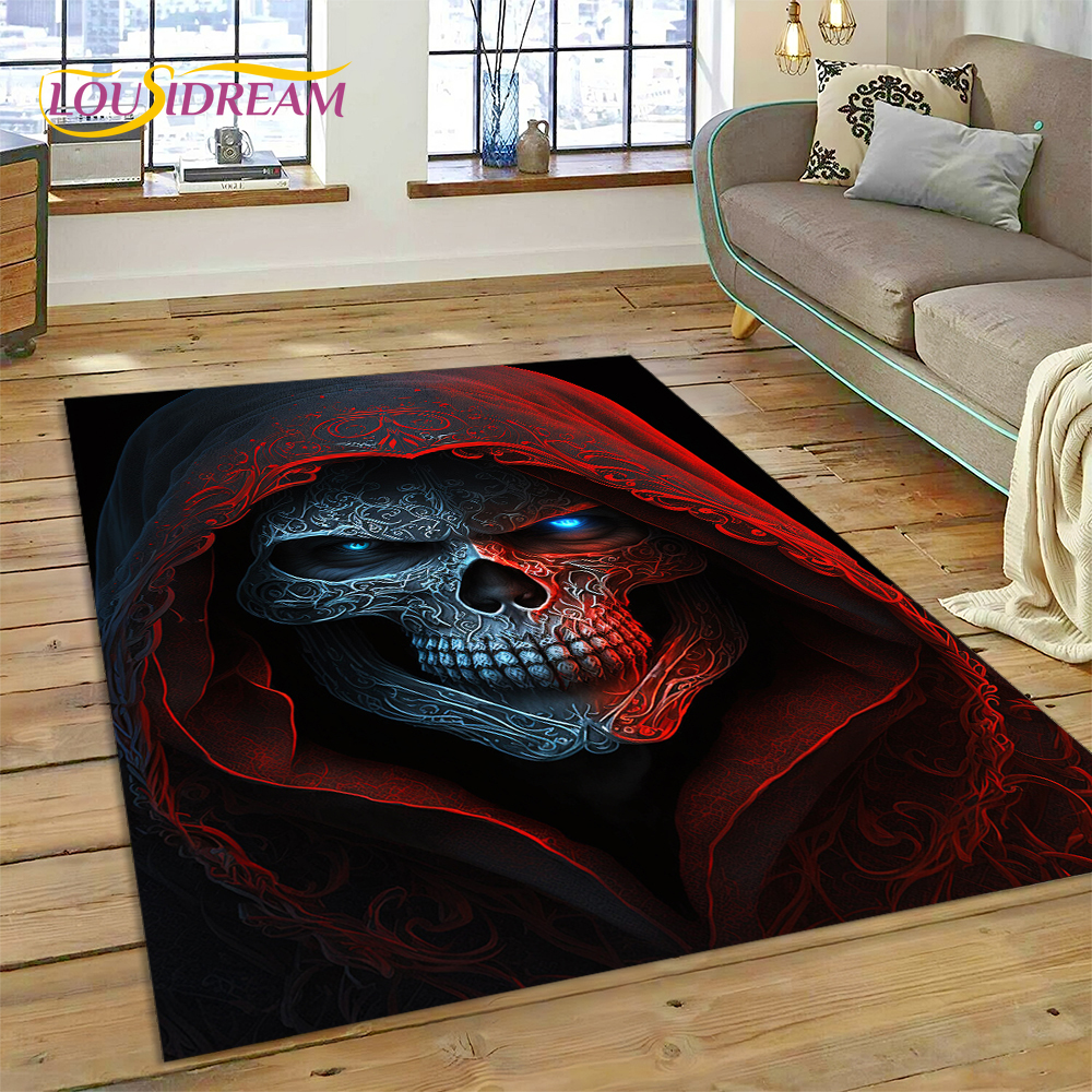 3D Horror Gothic Skull Skeleto - Commercial Printing For Sale ulasan dan harga