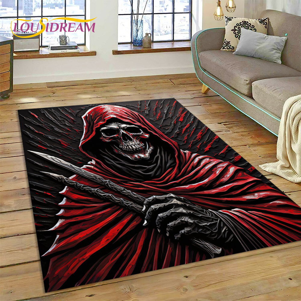 3D Horror Gothic Skull Skeleto - Commercial Printing For Sale ulasan dan harga