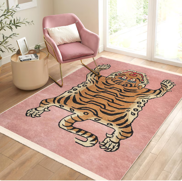 Tiger Area Rug Japanese Art Li - Commercial Digital Printing Machine ulasan dan harga